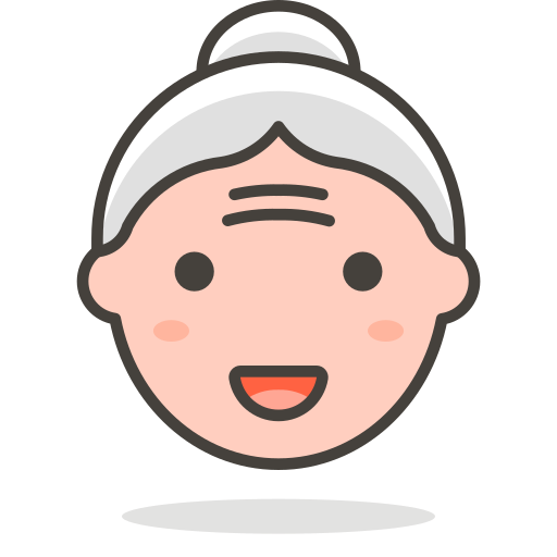 Woman, old woman, old lady icon